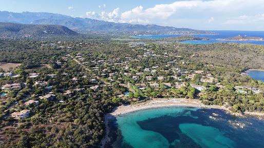 La côte autour du domaine, entre Pinarellu et le golfe de Porto-Vecchio